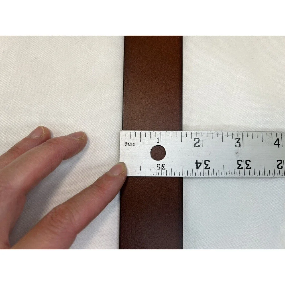 Chaps Men’s Belt Brown Genuine Leather 34